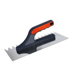 Гладилка нержавеющая 280х130 мм (зуб треугольный 20х27 мм) 3К DЕCOR 680-777