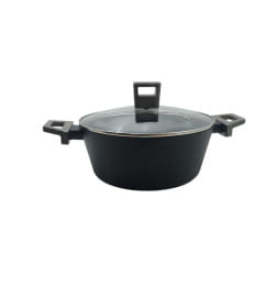 Кастрюля алюминиевая "Rockstone" с антипригарным покрытием с крышкой 3,7 л/24 см (BB102472)