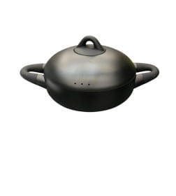 Жаровня алюминиевая с антипригарным покрытием с крышкой 3 л/24 см (арт. BB102477, код 288670)