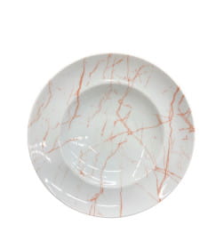 Тарелка для пасты 260 мм "Мрамор персиковый" тренд 1С0717Ф34