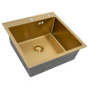 Мойка ARFEKA ECO AR 500*500 GOLD PVD NANO DECOR (ECO AR 500*500 GOLD PVD NANO DECOR) 