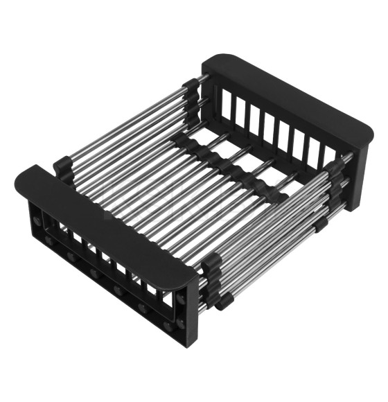 Комплект ARFEKA ECO AR мойка 600*500, коландер, дозатор BLACK DECOR MILLET GRAINS (ECO AR 600*500+CL AR+DS AR BLACK DE) 