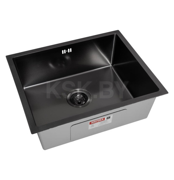 Мойка ARFEKA ECO AR 550*450 BLACK PVD NANO DECOR VOLCANIC ROCK (ECO AR 550*450 BLACK PVD NANO DECOR) 