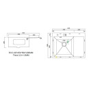 Мойка ARFEKA ECO AR 650*500 L BLACK PVD NANO (ECO AR 650*500 L BLACK PVD NANO) 