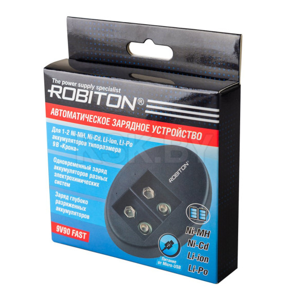 Зарядное устройство ROBITON 9V90 FAST BL1 БЛ18105 (БЛ18105) 