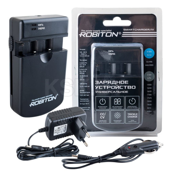 Зарядное устройство ROBITON SmartCharger-IV BL1 БЛ10635 (БЛ10635) 