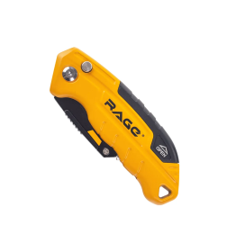 Нож строительный выдвижной RAGE 19 мм, трапециевидное лезвие SK5