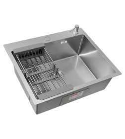 Комплект ARFEKA ECO AR мойка 600*500, коландер, дозатор SATIN DECOR VOLCANIC ROCK