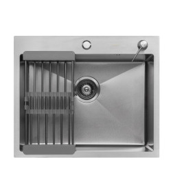 Комплект ARFEKA ECO AR мойка 600*500, коландер, дозатор SATIN DECOR VOLCANIC ROCK