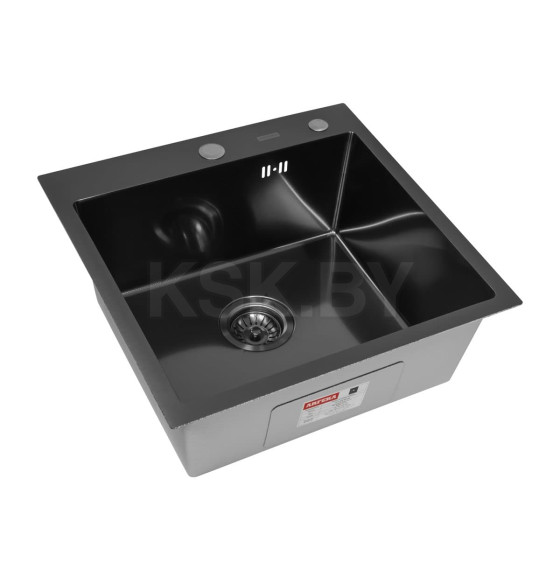 Мойка ARFEKA ECO AR 500*500 BLACK PVD NANO DECOR MILLET GRAINS (ECO AR 500*500 BLACK PVD NANO DECOR) 