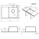 Мойка ARFEKA ECO AR 780*500 L SATIN (ECO AR 780*500 L SATIN) 