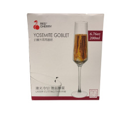 Набор бокалов для шампанского 200 мл, 6 шт. прозрачный DA1760