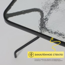 Комплект садовой мебели PICNIC (стол, 4 кресла, зонт), серый/черный (118429) 