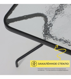 Комплект садовой мебели PICNIC (стол, 4 кресла, зонт), серый/черный