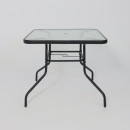 Комплект садовой мебели PICNIC (стол, 4 кресла, зонт), серый/черный (118429) 