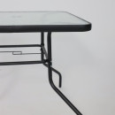 Комплект садовой мебели PICNIC (стол, 4 кресла, зонт), серый/черный (118429) 