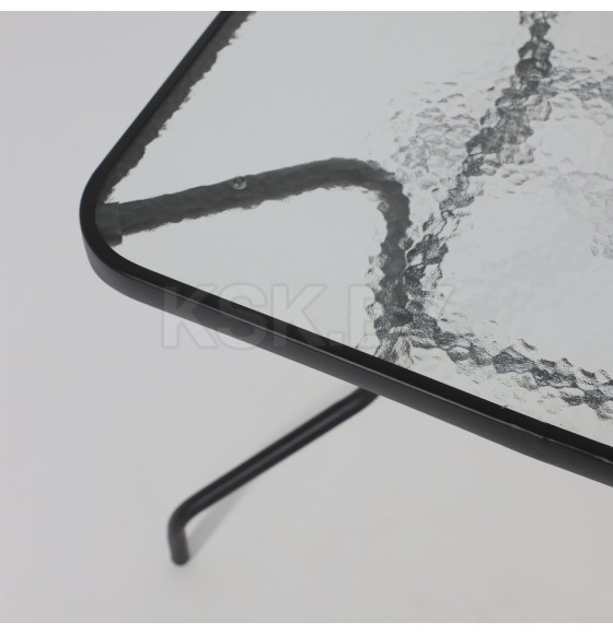 Комплект садовой мебели PICNIC (стол, 4 кресла, зонт), серый/черный (118429) 