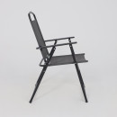 Комплект садовой мебели PICNIC (стол, 4 кресла, зонт), серый/черный (118429) 