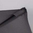 Комплект садовой мебели PICNIC (стол, 4 кресла, зонт), серый/черный (118429) 