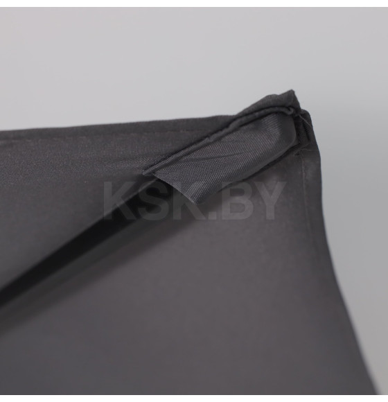 Комплект садовой мебели PICNIC (стол, 4 кресла, зонт), серый/черный (118429) 