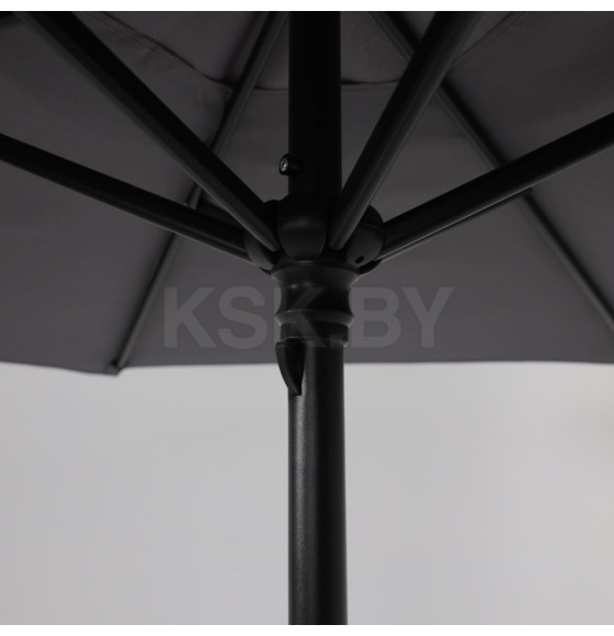 Комплект садовой мебели PICNIC (стол, 4 кресла, зонт), серый/черный (118429) 