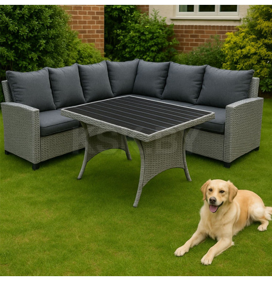 Комплект садовой мебели ROSEWOOD (диван 2шт, стол 1шт), серый (118431) 