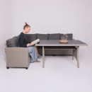 Комплект садовой мебели ROSEWOOD (диван 2шт, стол 1шт), серый (118431) 