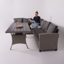 Комплект садовой мебели ROSEWOOD (диван 2шт, стол 1шт), серый (118431) 