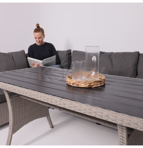 Комплект садовой мебели ROSEWOOD (диван 2шт, стол 1шт), серый (118431) 