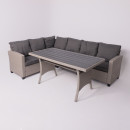 Комплект садовой мебели ROSEWOOD (диван 2шт, стол 1шт), серый (118431) 