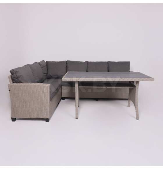 Комплект садовой мебели ROSEWOOD (диван 2шт, стол 1шт), серый (118431) 