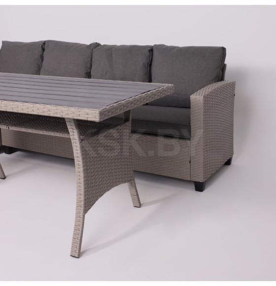 Комплект садовой мебели ROSEWOOD (диван 2шт, стол 1шт), серый (118431) 