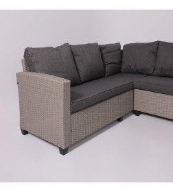 Комплект садовой мебели ROSEWOOD (диван 2шт, стол 1шт), серый