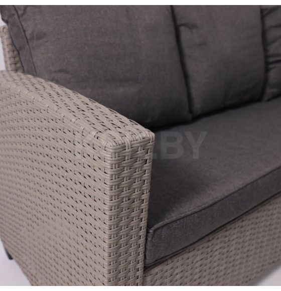 Комплект садовой мебели ROSEWOOD (диван 2шт, стол 1шт), серый (118431) 