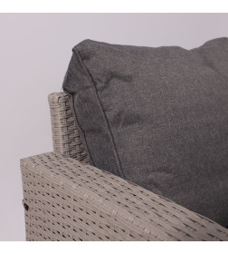 Комплект садовой мебели ROSEWOOD (диван 2шт, стол 1шт), серый