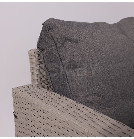 Комплект садовой мебели ROSEWOOD (диван 2шт, стол 1шт), серый (118431) 