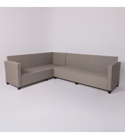 Комплект садовой мебели ROSEWOOD (диван 2шт, стол 1шт), серый