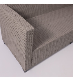 Комплект садовой мебели ROSEWOOD (диван 2шт, стол 1шт), серый