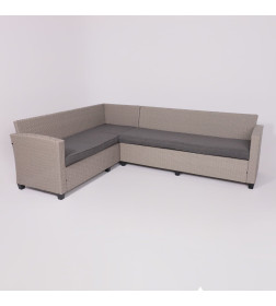 Комплект садовой мебели ROSEWOOD (диван 2шт, стол 1шт), серый