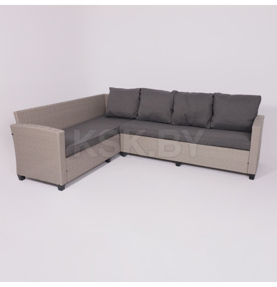 Комплект садовой мебели ROSEWOOD (диван 2шт, стол 1шт), серый (118431) 