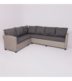 Комплект садовой мебели ROSEWOOD (диван 2шт, стол 1шт), серый