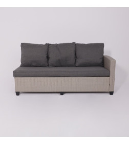 Комплект садовой мебели ROSEWOOD (диван 2шт, стол 1шт), серый