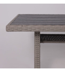 Комплект садовой мебели ROSEWOOD (диван 2шт, стол 1шт), серый