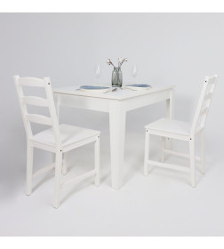 Стол раздвижной STAN, 1180(1570)*760*745, (белый структурный)