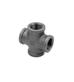 Крестовина 3/4" чугун черный AV Engineering AVEC441000034