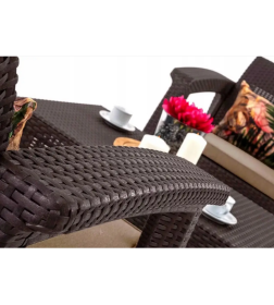 Комплект мебели Keter Corfu Weekend (2 кресла и 1 столик), коричневый