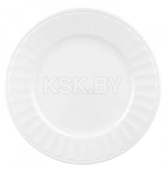 Тарелка обеденная HoReCa "Wave classic" 25 см, 10" XP-100 WHITE стеклокерамика Lavenir (50222) 