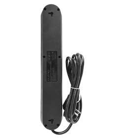 Сетевой фильтр QUMO Power Bar Light SPFS 5 розеток 2500Вт 10A кабель 2м 3*USB-A черный