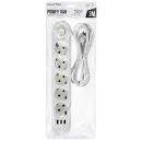 Сетевой фильтр QUMO Power Bar Light SPFS 5 розеток 2500Вт 10A кабель 3м 3*USB-A белый (Q51554) 