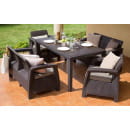 Комплект садовой мебели (два двухместный дивана, два кресла) Corfu II Rest, коричневый (258951) 